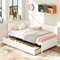 Pine Wood Twin Daybed with Storage Drawers and Platform Design